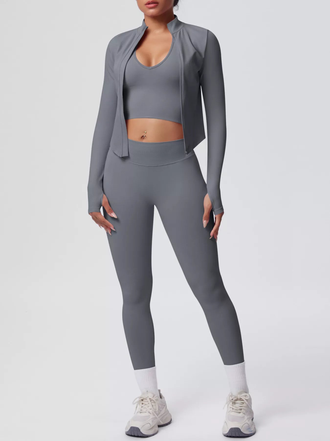 The Lucia Three-Piece Tank, Jacket & Legging Set