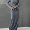 Long Sleeve Top & Drawstring Maxi Skirt Set