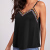 FAM-FAM Geometric V-Neck Spaghetti Strap Cami
