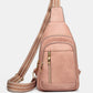 PU Leather Adjustable Strap Crossbody Bag