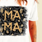 MAMA Round Neck Short Sleeve T-Shirt