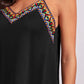 FAM-FAM Geometric V-Neck Spaghetti Strap Cami