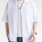 Men's Plus Size Button Up Half Sleeve Shirt