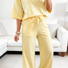 Half Sleeve Top and Drawstring Pants Set