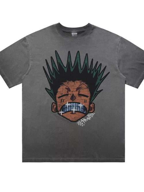 Men's Graphic Round Neck Oversized T-Shirt