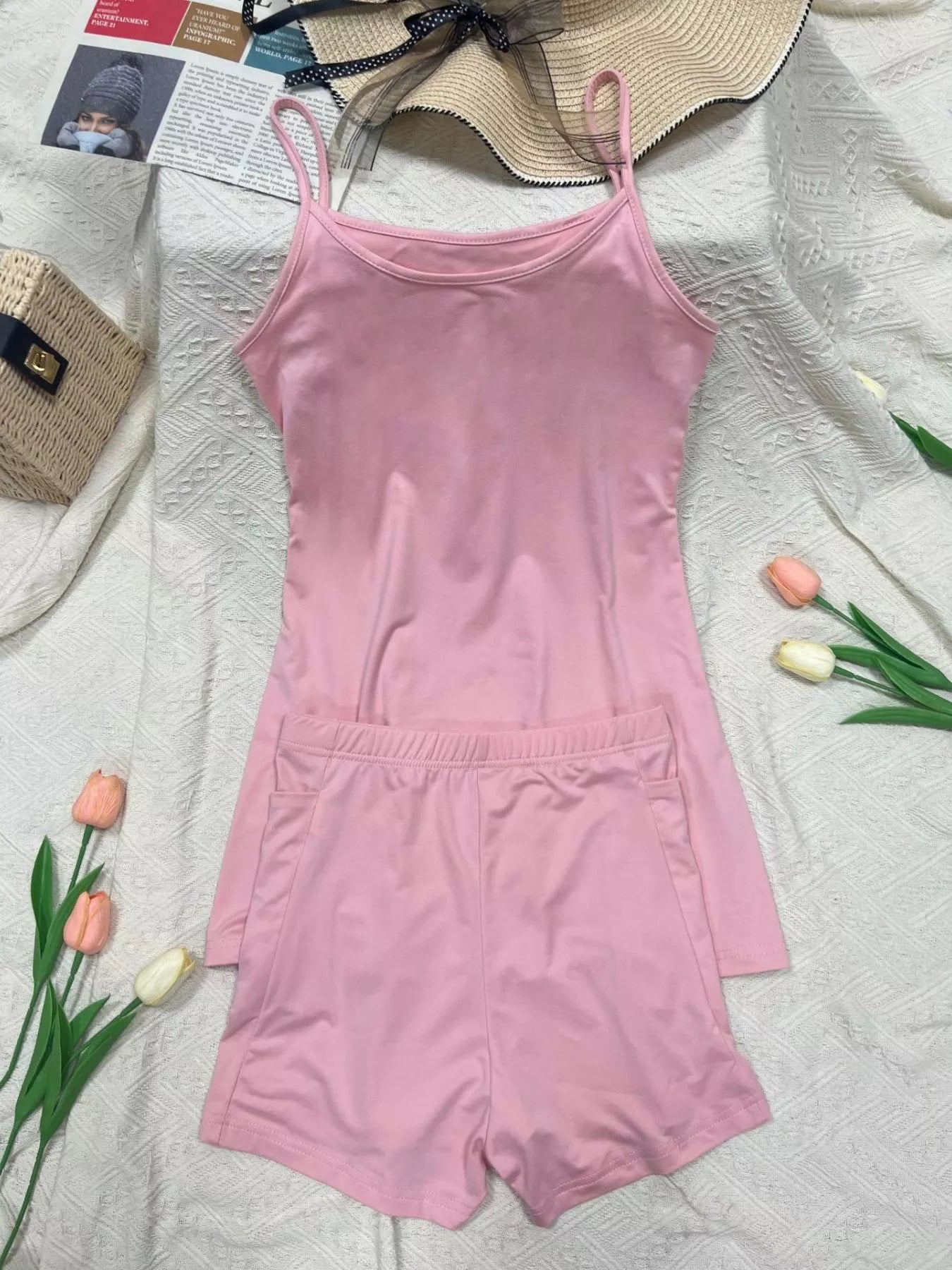 The Poppy Scoop Cami & Short Set
