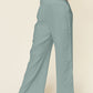 Double Take Full Size Texture Smocked Waist Wide Leg Pants