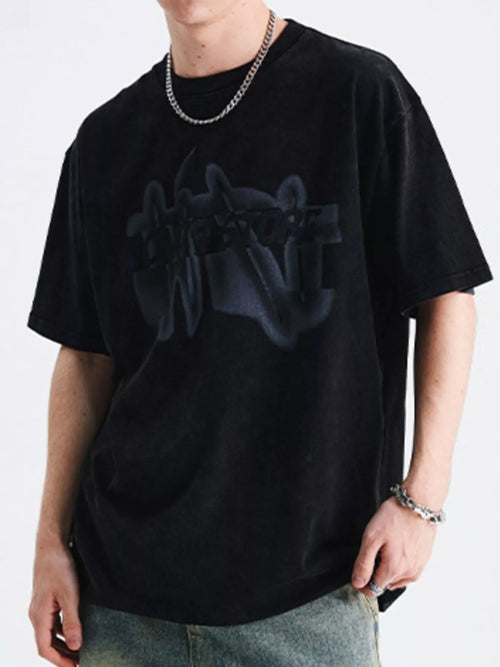 Men's Graphic Round Neck Oversized T-Shirt