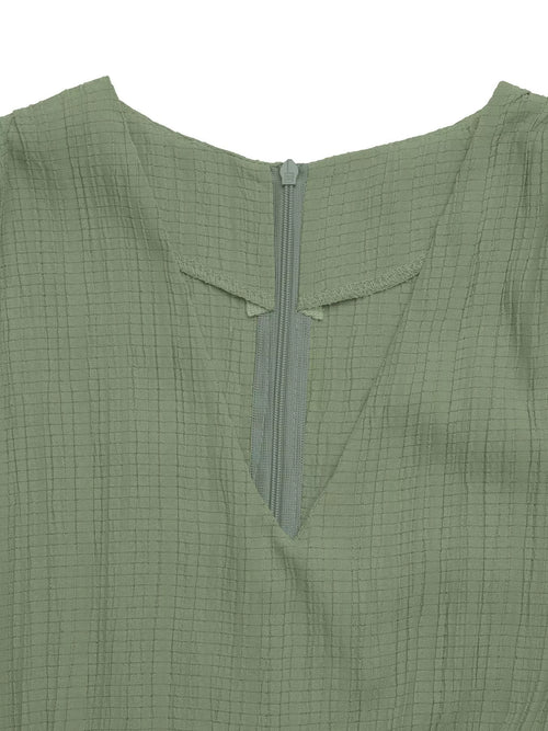 V-Neck Sleeveless Wide Leg Jumpsuit