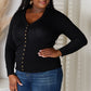 Zenana Full Size V-Neck Long Sleeve Cardigan