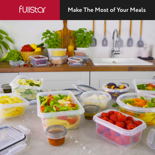 Fullstar 50 PCS Plastic Set includes 24 Food Storage Containers with Lids