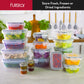 Fullstar 50 PCS Plastic Set includes 24 Food Storage Containers with Lids