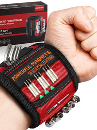 HIGHEVER magnetic wristband with powerful magnets, featuring a stylish design and tool storage for Christmas gifts and stocking stuffers.