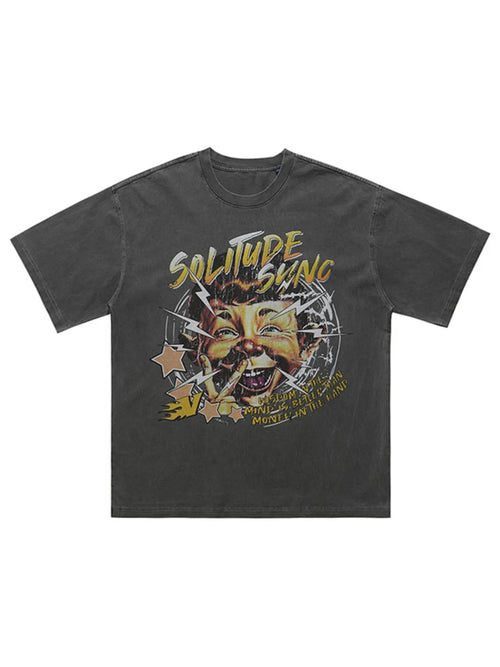 Men's Graphic Round Neck Relaxed Fit T-Shirt