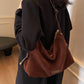 Suede Large Shoulder Bag