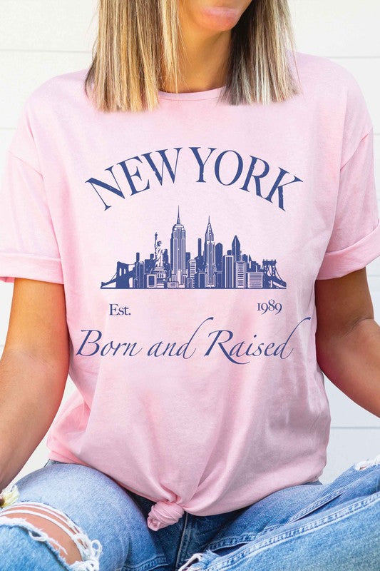 NEW YORK BORN AND RAISED Graphic T-Shirt