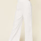 Double Take Full Size Texture Smocked Waist Wide Leg Pants