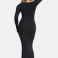 Basic Bae Built-In Shapewear Square Neck Long Sleeve Maxi Dress