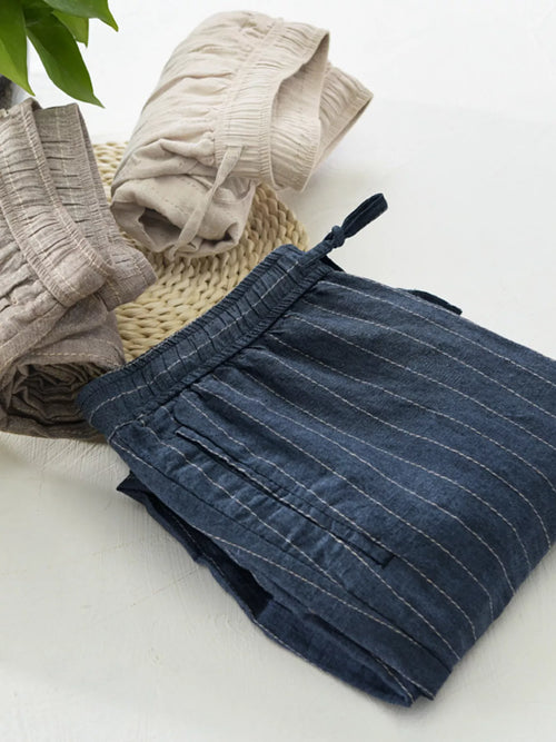 Men's Striped Casual Pants