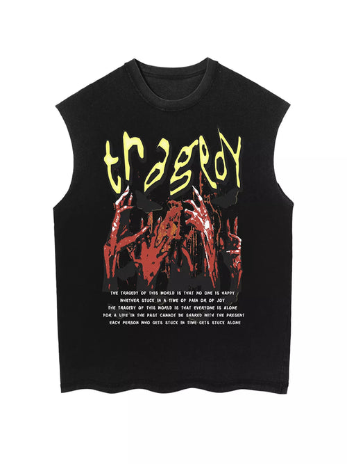 Men's Graphic Round Neck Tank