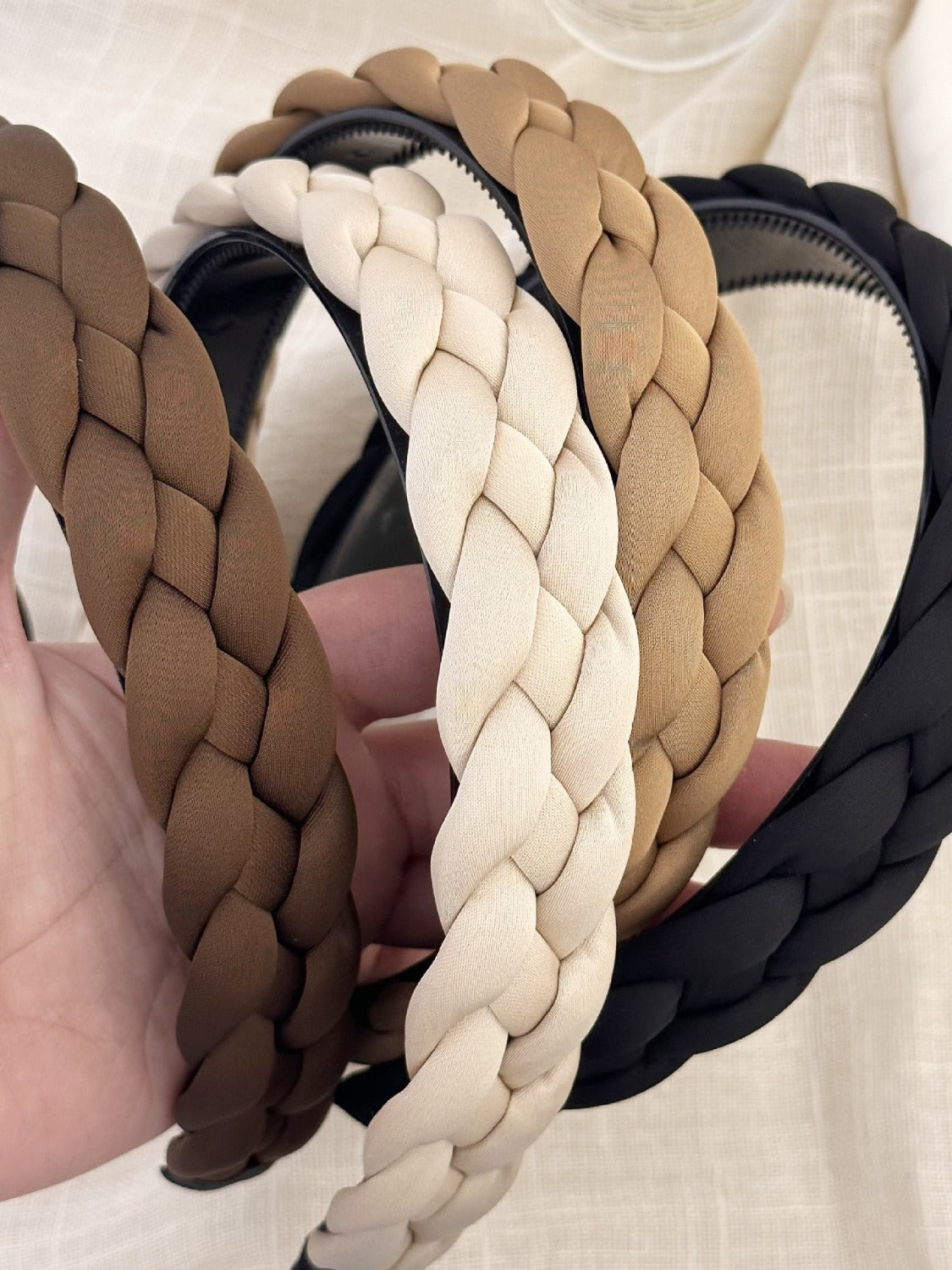 Polyester Braided Wide Headband