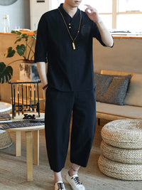 The Cortez 3/4 Sleeve Set – 3/4 sleeve top and pants set, view 4