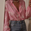 Floral Embroidered Button Down Shirt