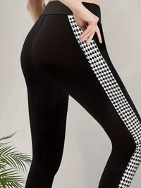 The Harper Houndstooth Panel Legging