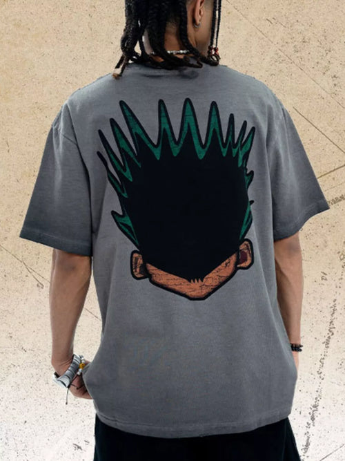 Men's Graphic Round Neck Oversized T-Shirt