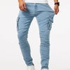 Men's Plus Size Skinny Cargo Jeans