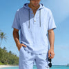 The Sawyer Linen Hooded Set