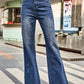 High Rise Bootcut Jeans with Pockets