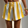 Drawstring Striped Shorts