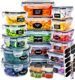 Fullstar 50 PCS Plastic Set includes 24 Food Storage Containers with Lids