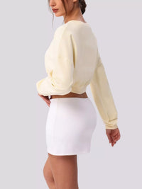 The Cleo Cropped Button Cardigan