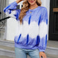 Gradient Round Neck Long Sleeve Sweatshirt