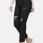 Zenana Distressed Raw Hem Cropped Jeans