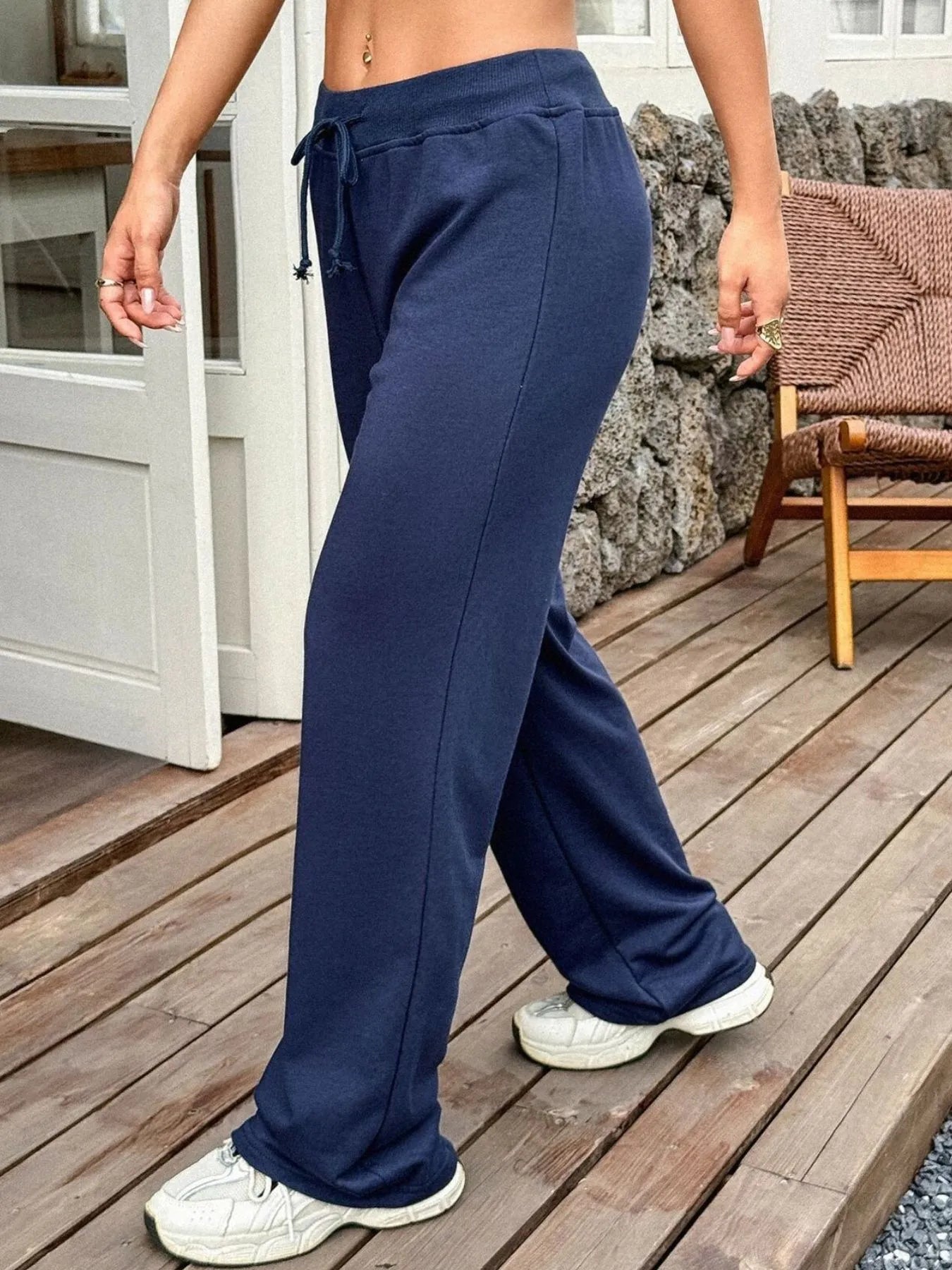 The Avery Drawstring Wide-Leg Pant