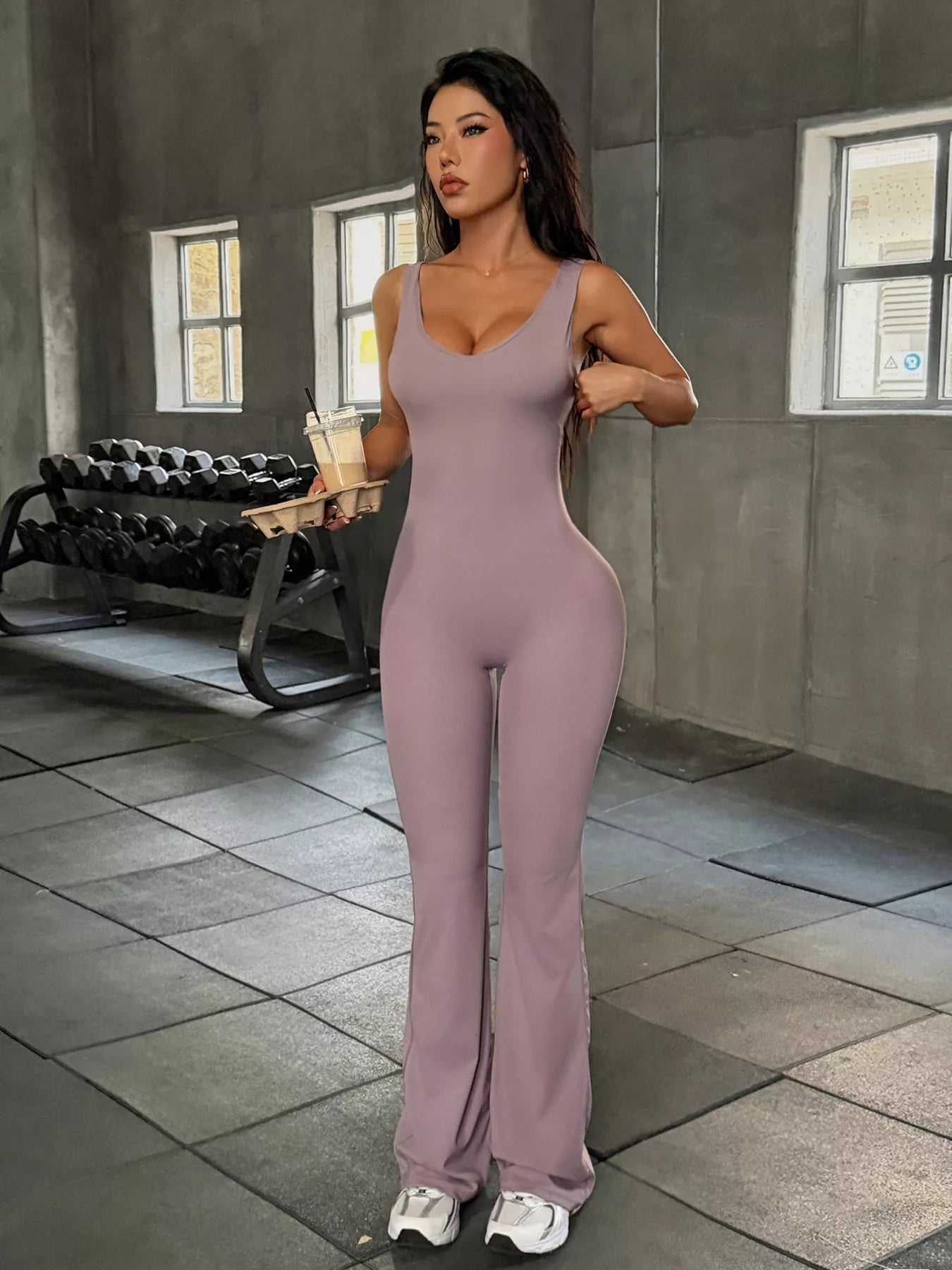 The Avery Sleeveless Flare Jumpsuit