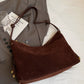 Suede Large Shoulder Bag