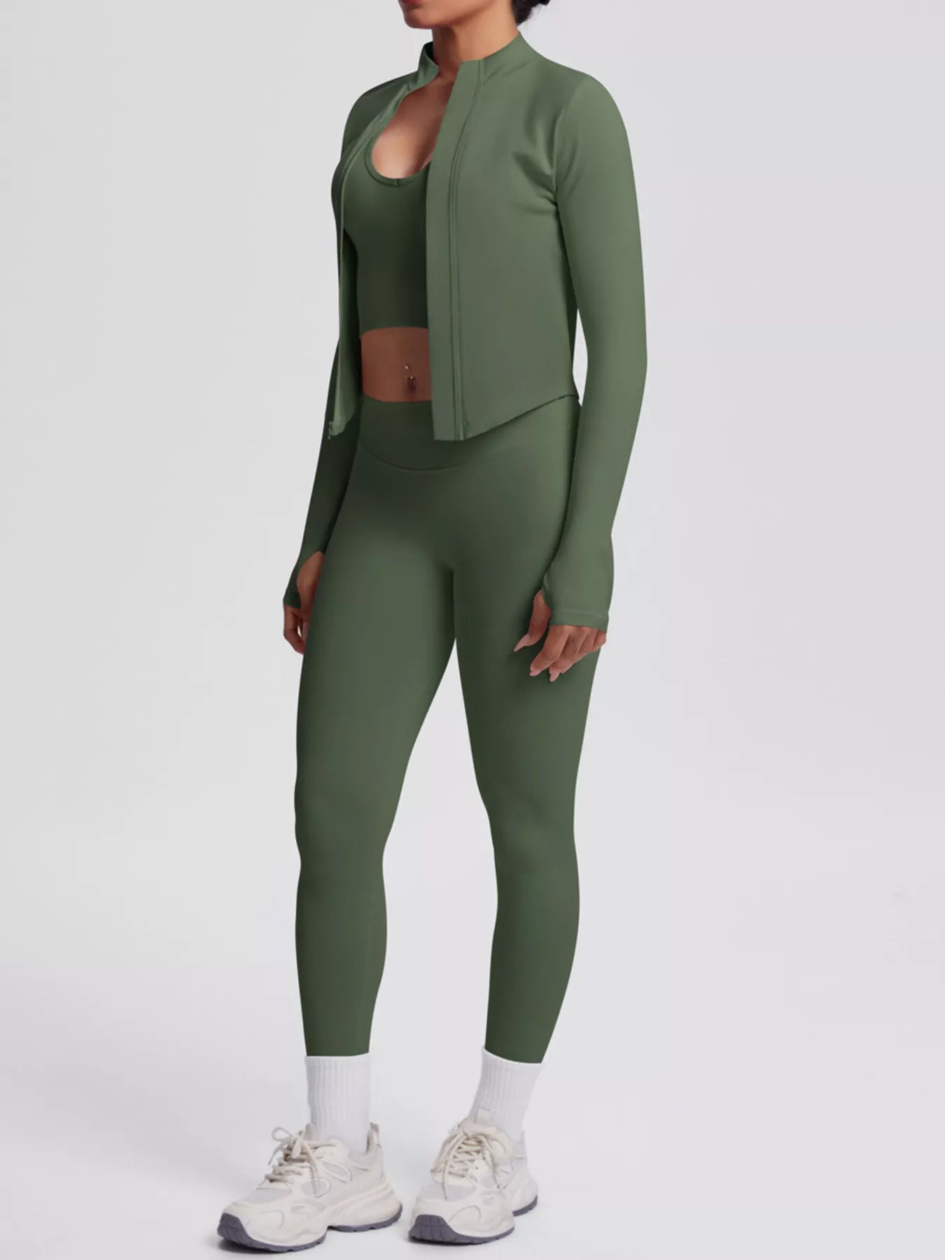 The Lucia Three-Piece Tank, Jacket & Legging Set