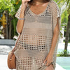 Crochet Knit Beach Cover Up Dress