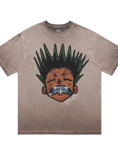 Men's Graphic Round Neck Oversized T-Shirt