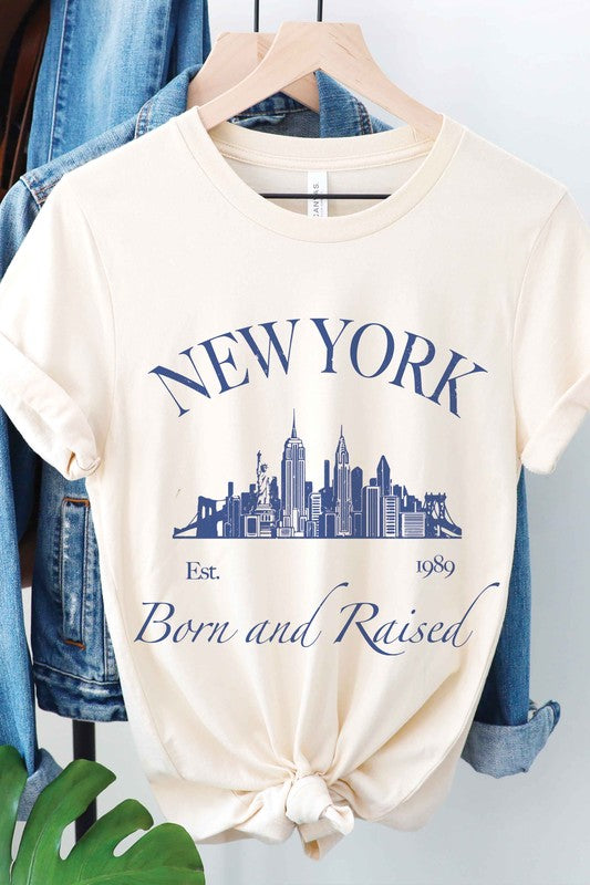 NEW YORK BORN AND RAISED Graphic T-Shirt