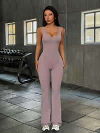 The Avery Sleeveless Flare Jumpsuit