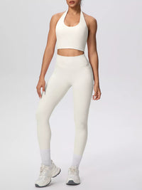 The Lucia Halter Crop Top & Legging Set