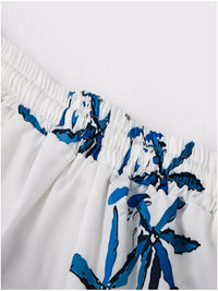 Men's tropical-print short-sleeve shirt and shorts set