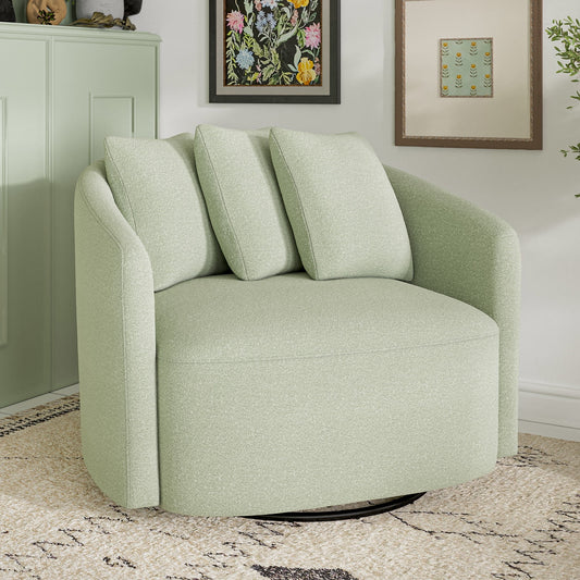 Beautiful Drew Chair by Drew Barrymore, Sage Boucle