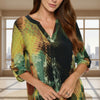Hit Notch Neck Rolled Sleeve Top