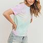 Tie Dyed Round Neck Short Sleeve Tee